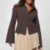 Blouse met uitlopende mouwen