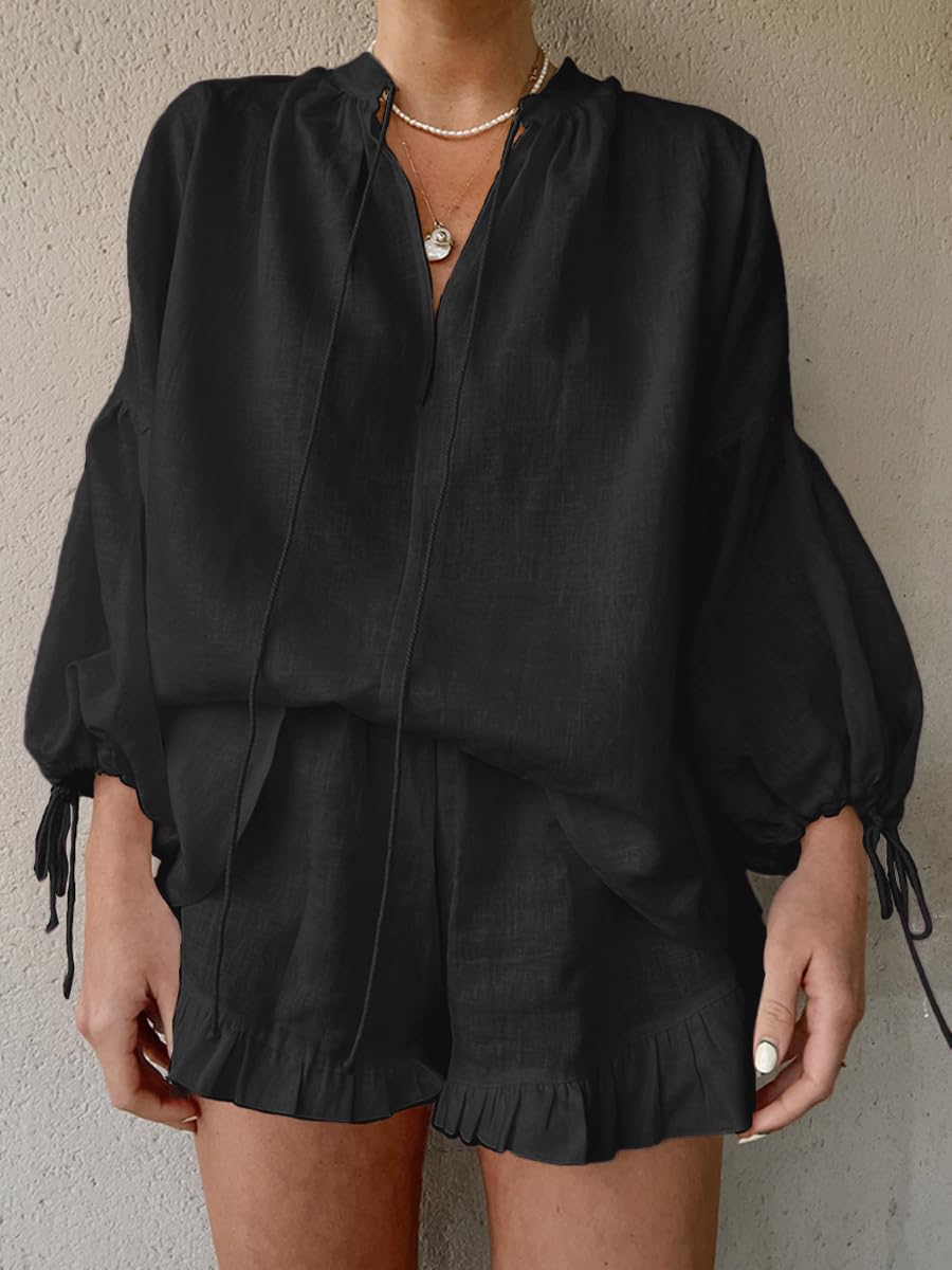 Dames set korte broek en top